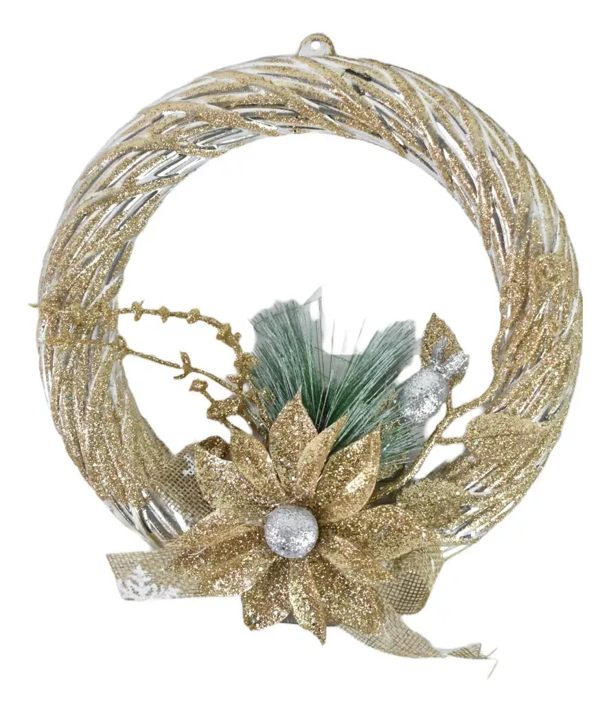 Adorno Corona De Navidad Colgante Para Decoracion de 20cm