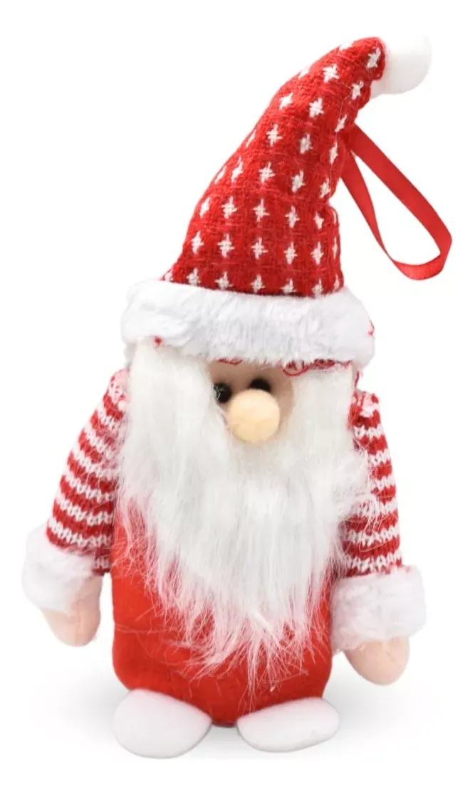 Adorno Navidad Gnomo de Fieltro Para Colgar Medidas 19x10cm