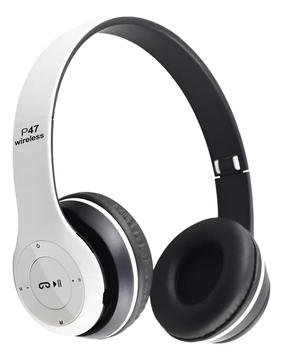 Auriculares Bluetooth 4.1 P47 Plegable Color Blanco Mp3