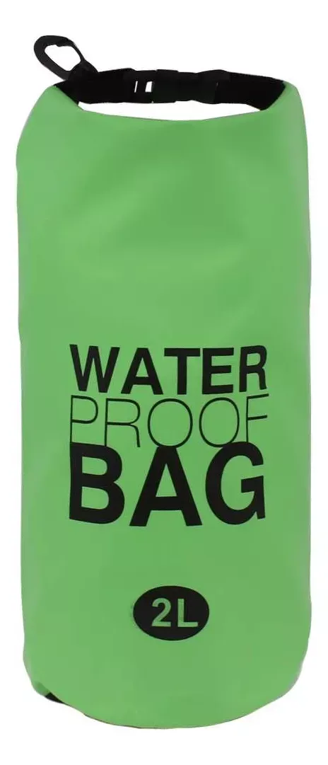 Bolso Estanco Impermeable Verde Camping 2l Water Proof Bag