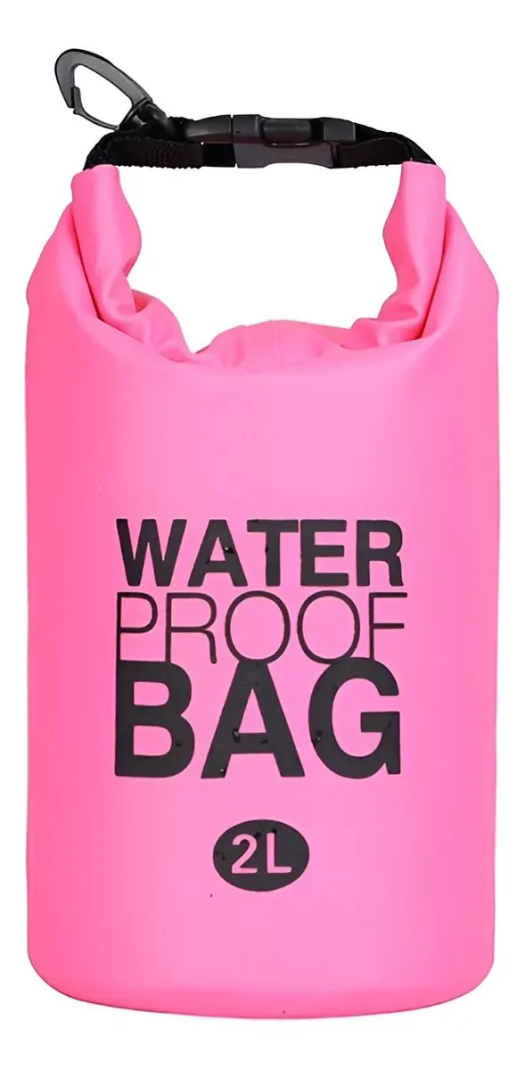 Bolso Impermeable Sumergible 2 Litros Color Rosado