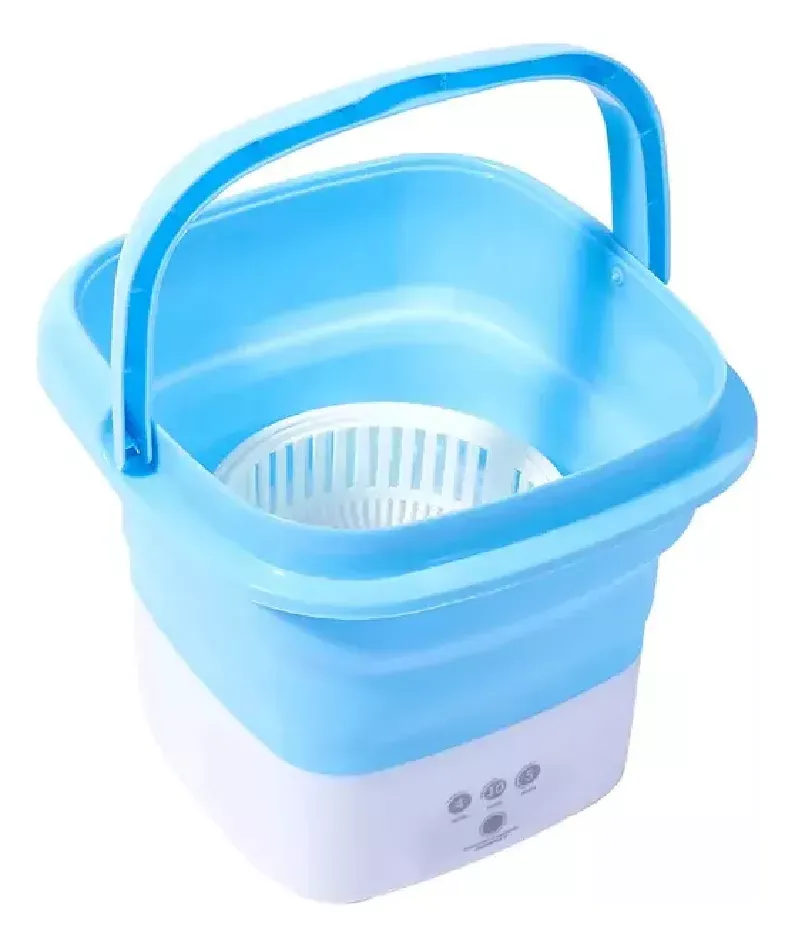 Mini Lavarropa Plegable 8 Litros Y 3 Velocidades  3 modos de lavado