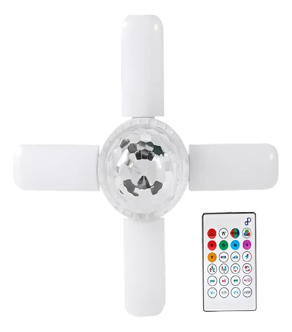 Lampara Led Colorida de24W Bluetooth Música Parlante Control