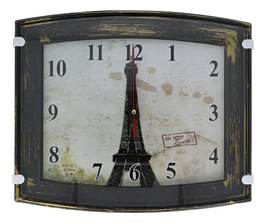 Reloj De Pared París Funciona A Pilas Aa (no Incluida)
