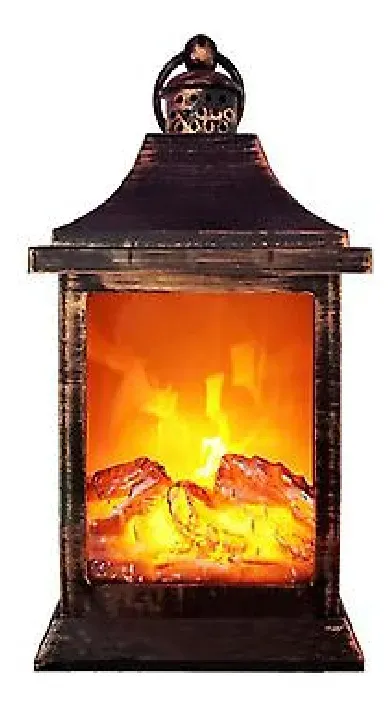 Lámpara De Fuego Artificial Con Luz Led Linternas Decorativa Simula la llama
