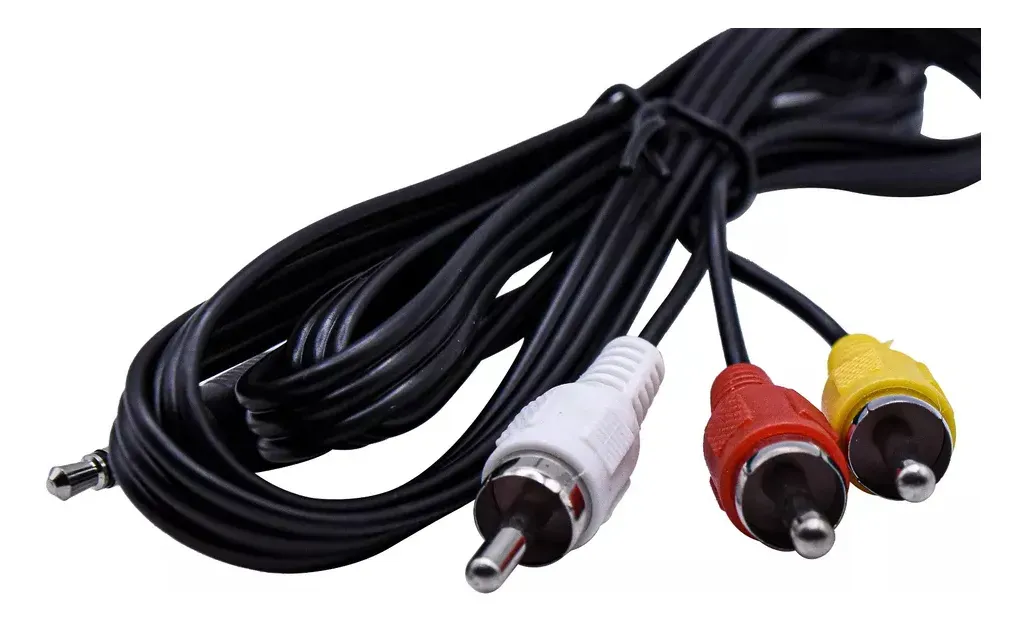 Adaptador Macho A 3 Rca , Cable De Audio Y Vídeo Av - Longitud 3mts