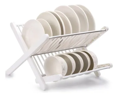 Escurridor Y Exhibidor De Platos Plegable Estante De Cocina