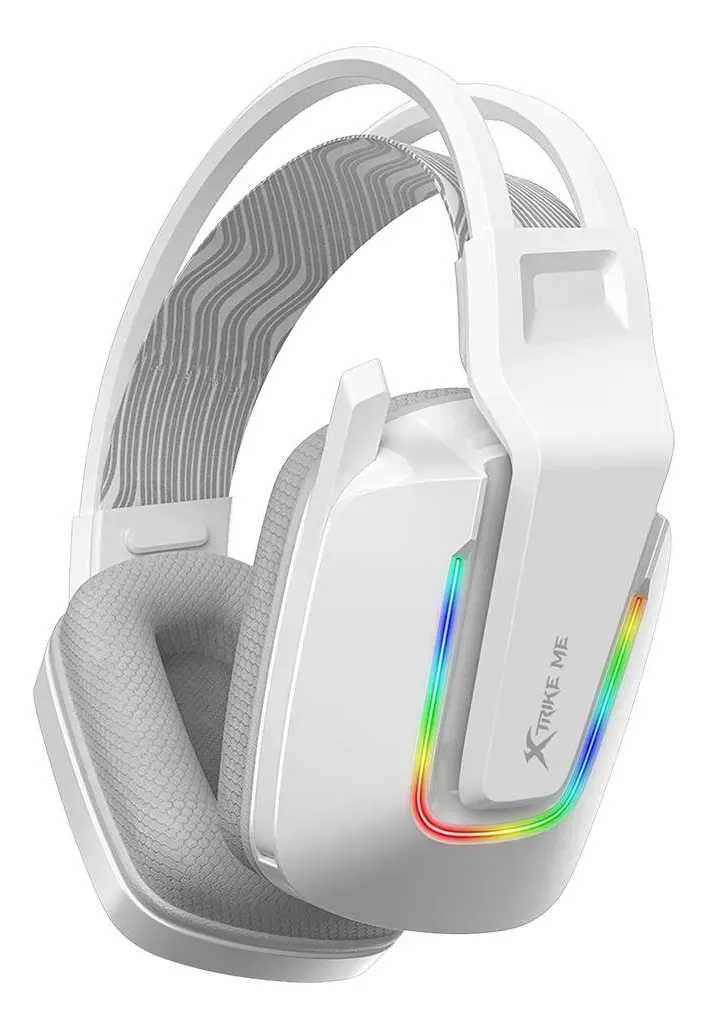 Audifono Gamer Diadema Iluminado Rgb Xtrike Me Gh-712 Blanco