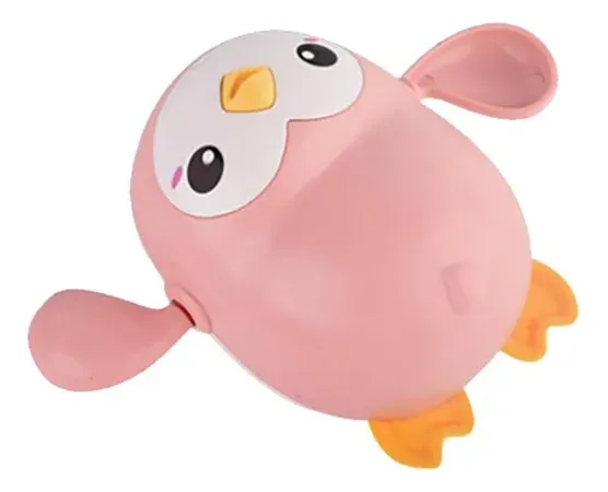 Juguete Plastico De Baño Forma Pinguino Resistente Al Agua Dimensiones 9 x 13 cm