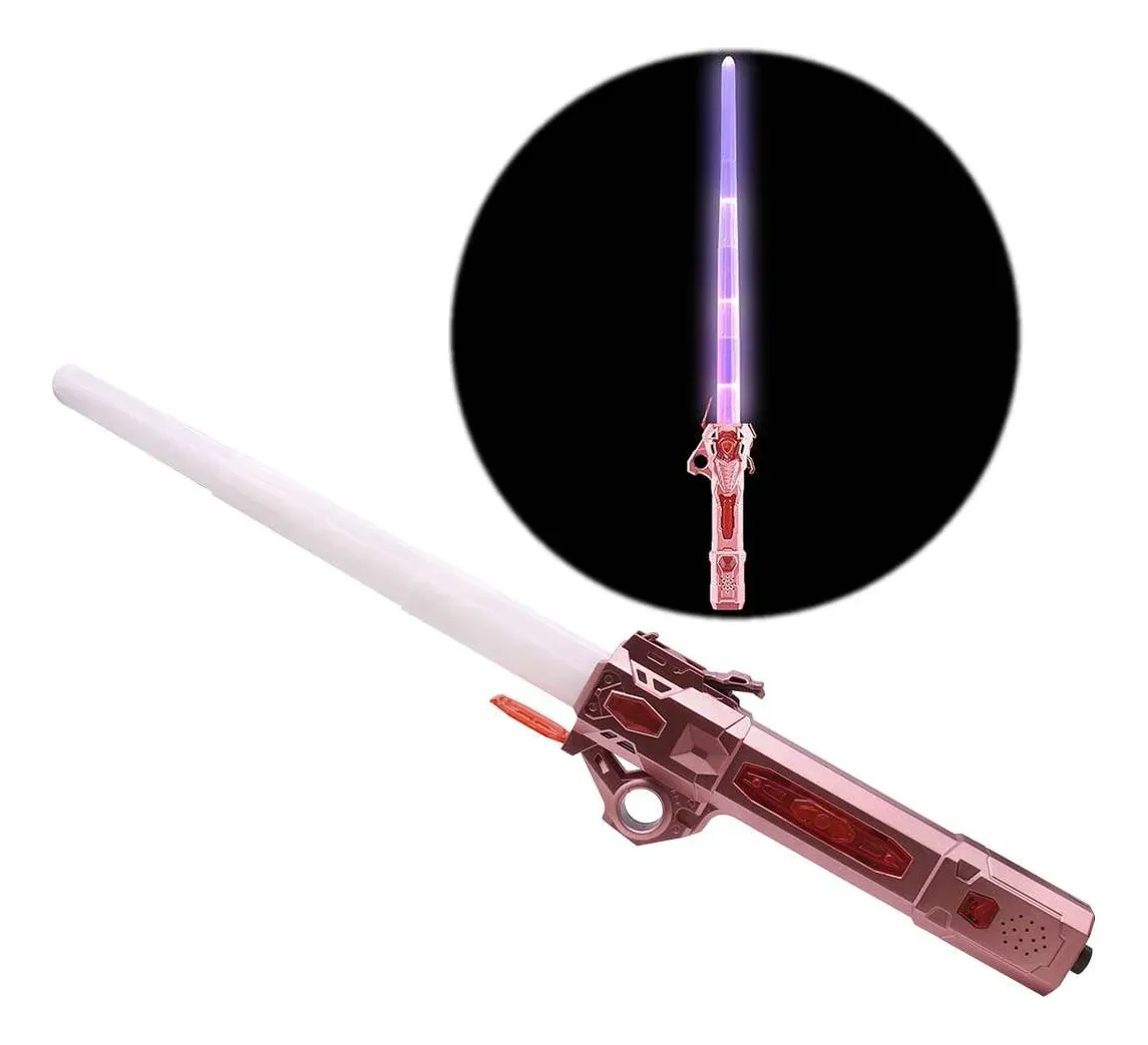 Sable retractil Iluminado Para Niños, Espadas De Luz Rgb