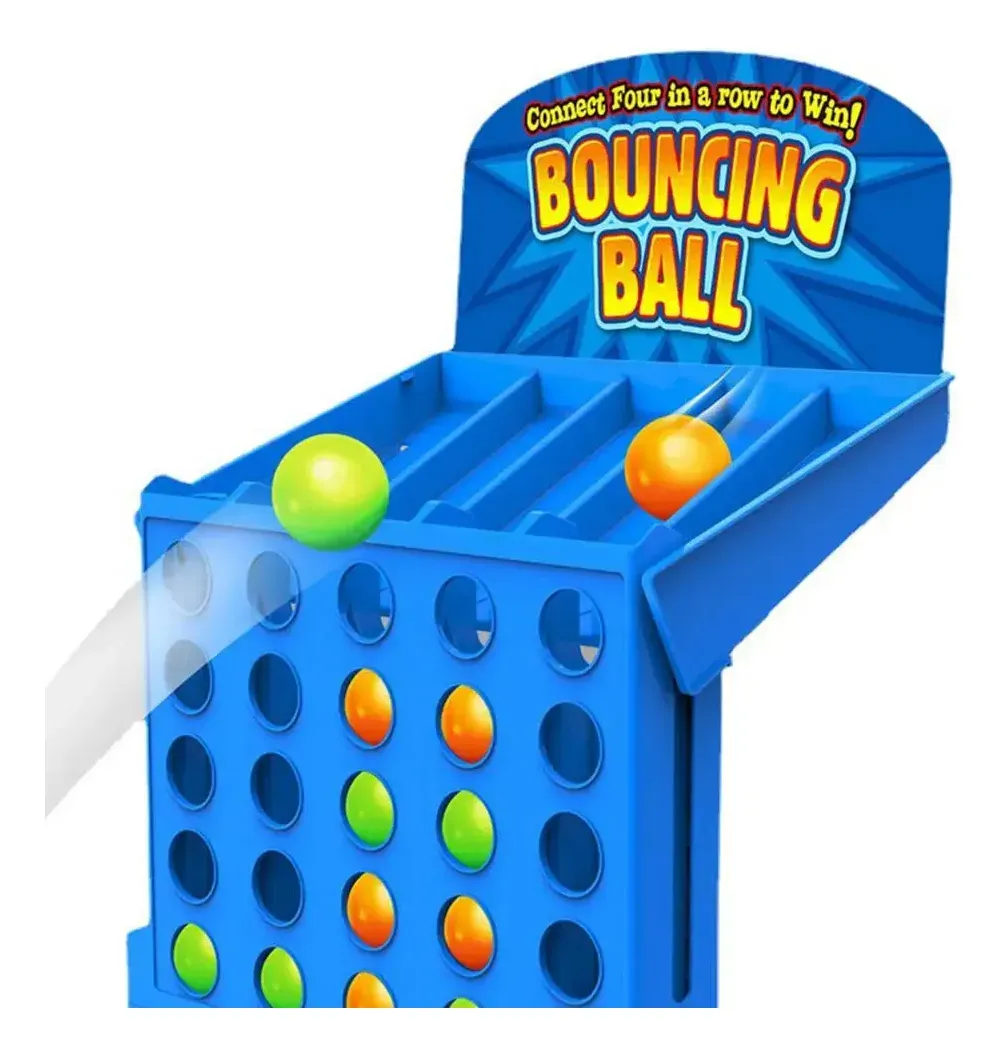 Juego De Mesa Bouncing Ball 4 En Linea Material Abs 2 patas, 25 Bolas