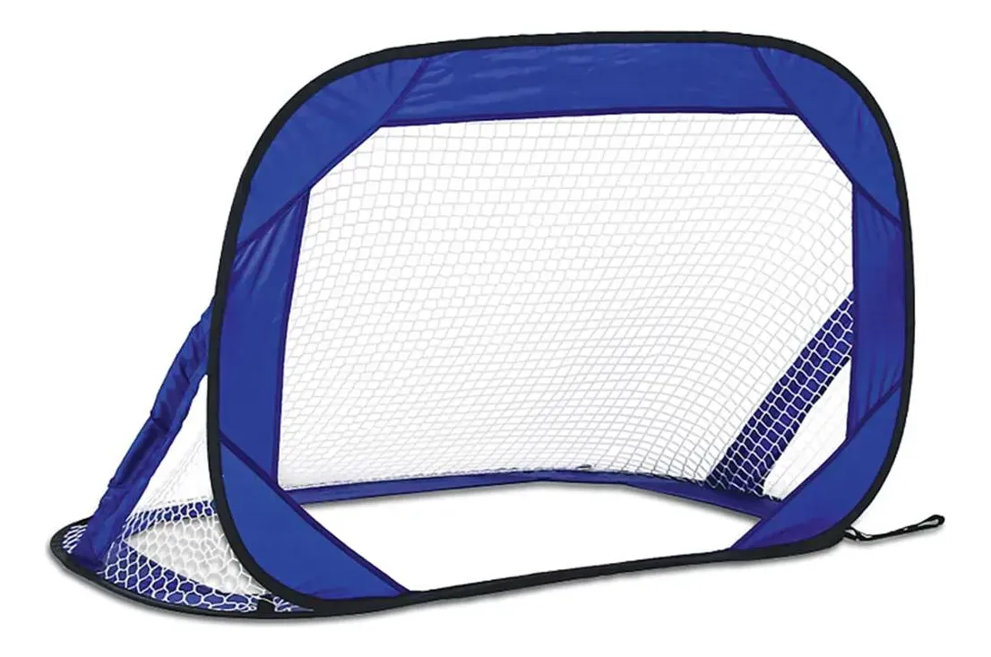 Arco Portería de Fútbol Portátil Plegable Arco Playa X1 Unidad Azul