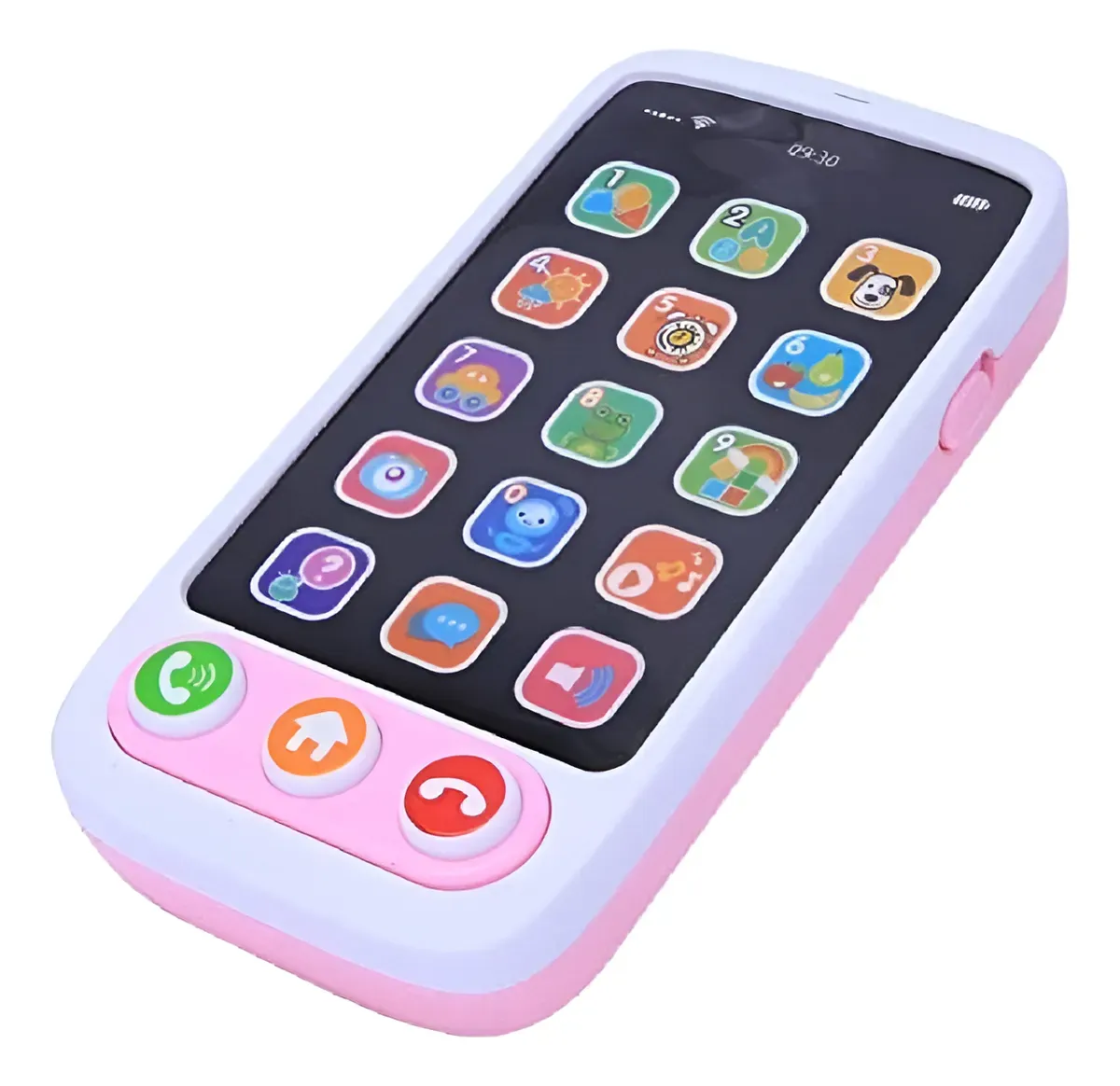 Teléfono De Juguete Rosa Para Niños Touch, con sonido y luces
