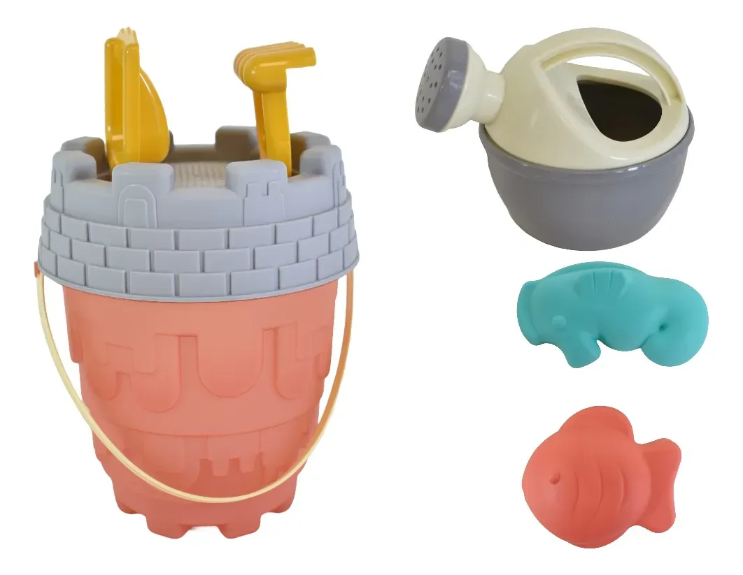 Juego  Para Niños Juguete Balde de Playa Mas Accesorios