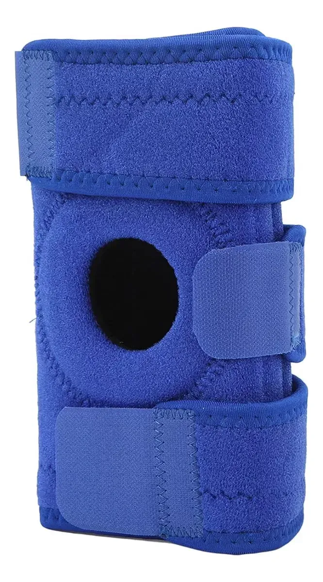 Rodillera Neopreno Ajustable Amigable A La Piel Para Correr Color azul