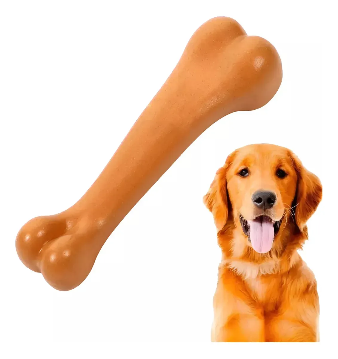 Juguete Forma De Hueso Chico Resistente Para Mascotas
