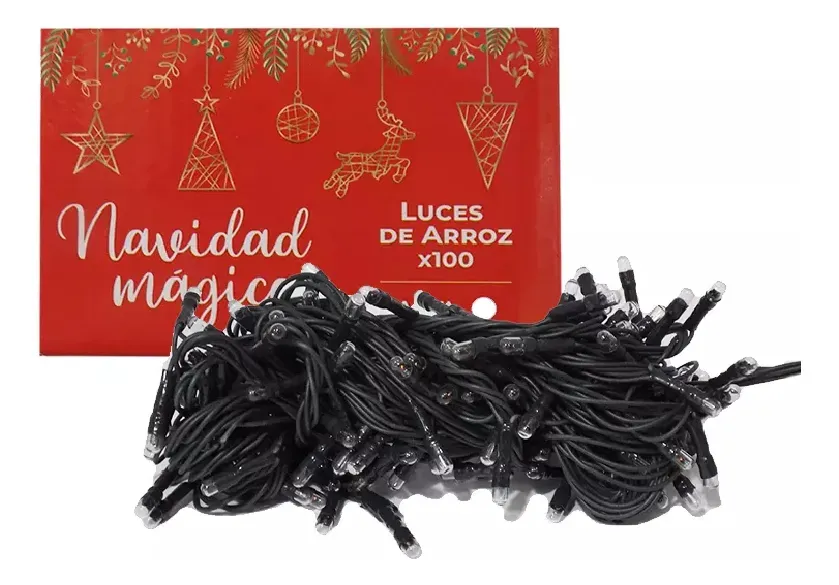 Luces Navideñas Acogedoras Tipo Arroz Led Calida X100 Luces