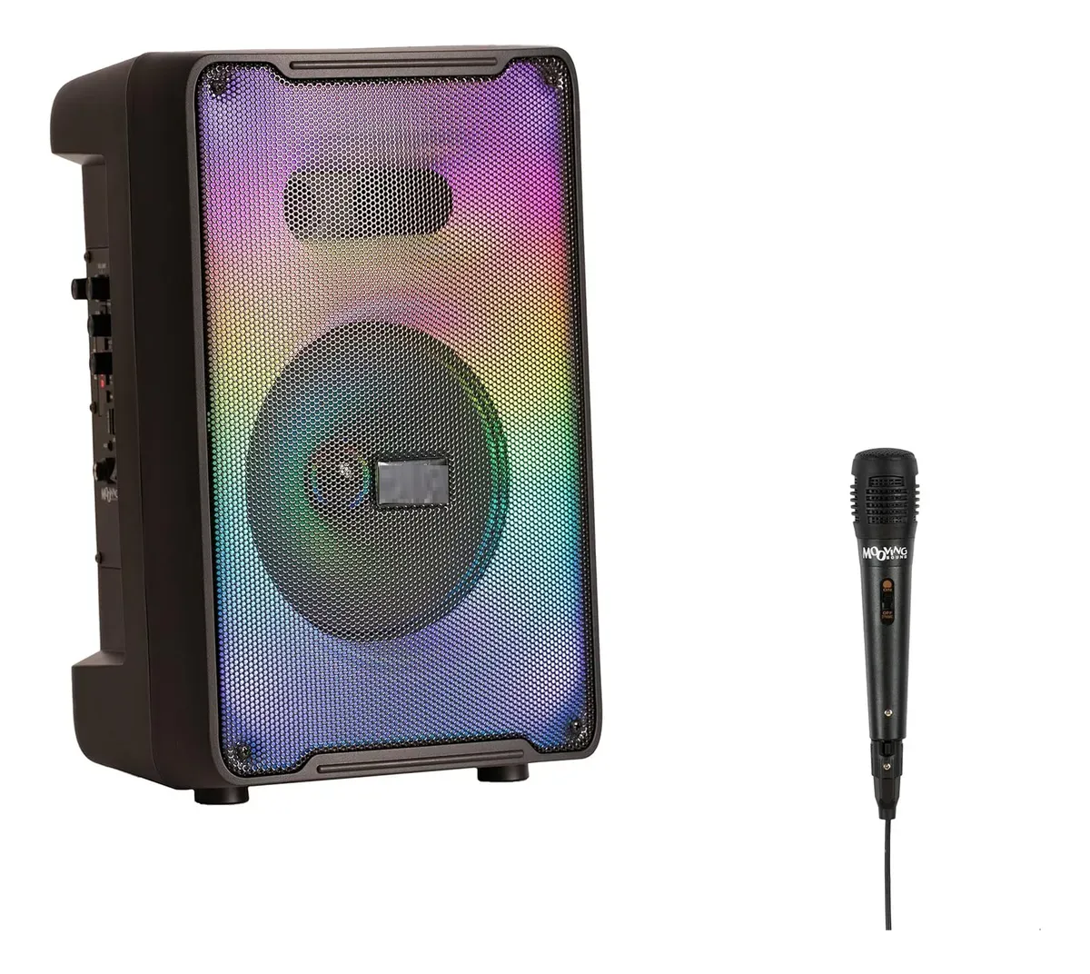 Altavoz Con Luces Led Rgb 20w Rms Microfono Cableado Parlante 20W RMS