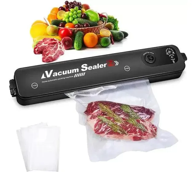 Maquina de 90W Automática Selladora  Al Vacío 5 Bolsas Incluidas