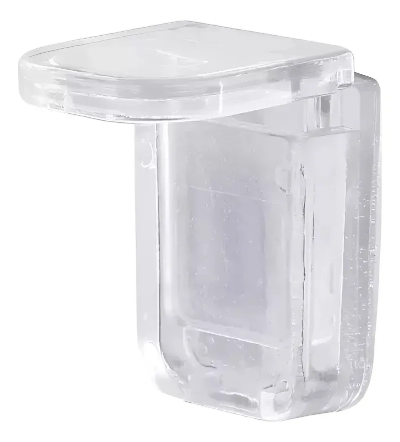 Soporte Plástico Para Estantes Clips Adhesivo X 4 Piezas