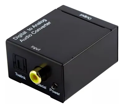 Conversor Audio Digital A Analógico Rca Fibra Optica Coaxial