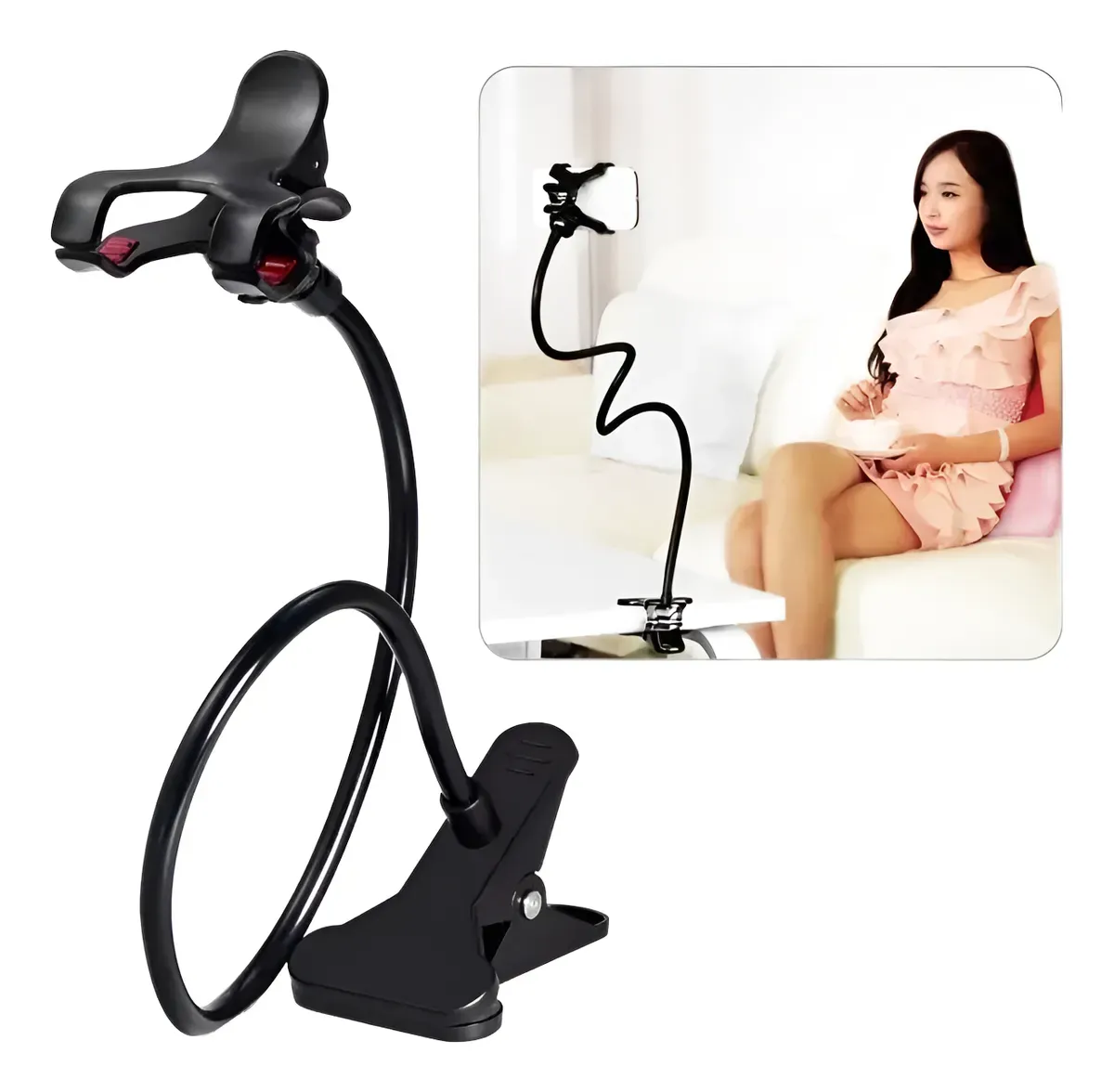 Soporte Brazo Largo Para Celular Con Pinza - Longitud 50cm