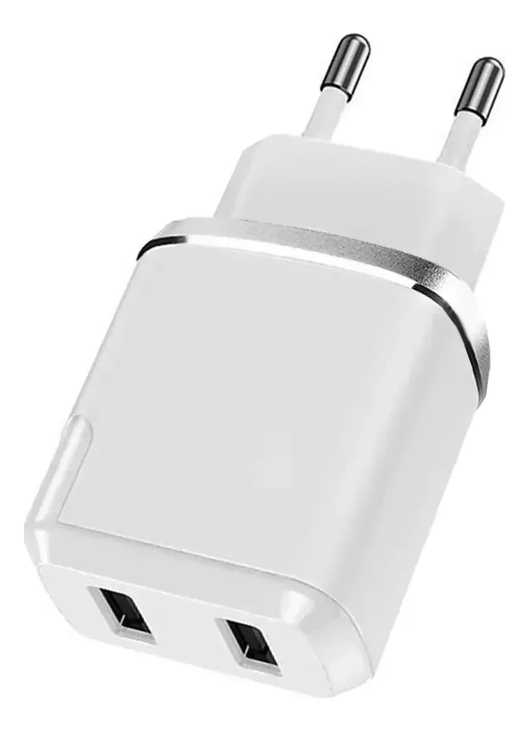 Cargador Bulud V8 220V 2 Usb Y Cable Micro Usb Calidad A