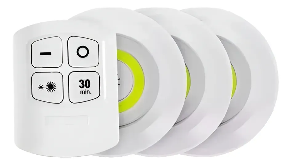 Luz Led Con Control Remoto Led Adhesiva Timer 30 Minutos