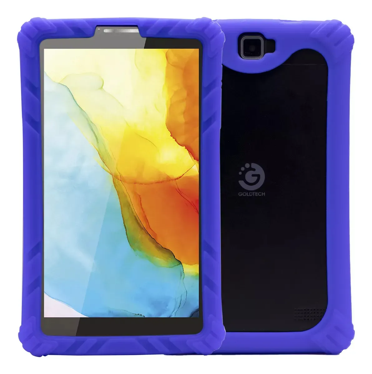 Tablet Infantil Niños Goldtech 7&#39;&#39; 16gb Forro Azul Y Rosa  2GB RAM