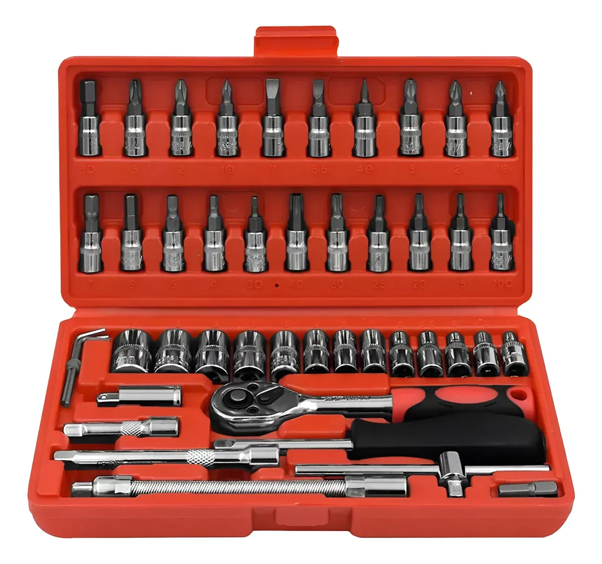 Maletin Rígido Kit De Herramientas con 46 Piezas