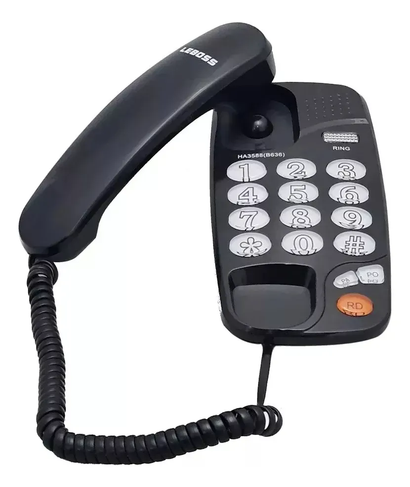 Teléfono Fijo De Mesa Pared Base B636 Formato Zapatilla