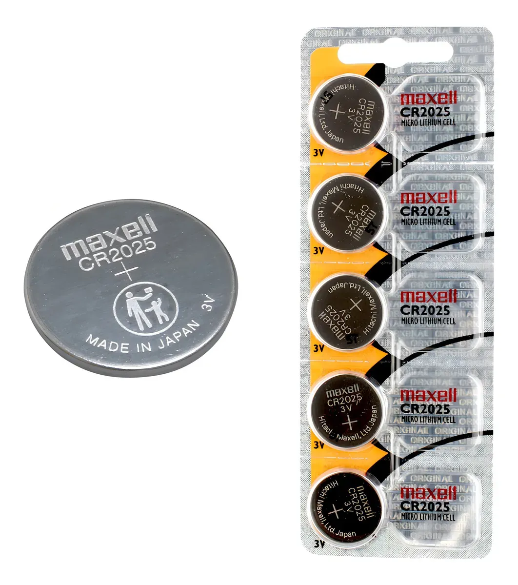 Bateria De Litio Maxell Tipo Boton Cr2025  3V