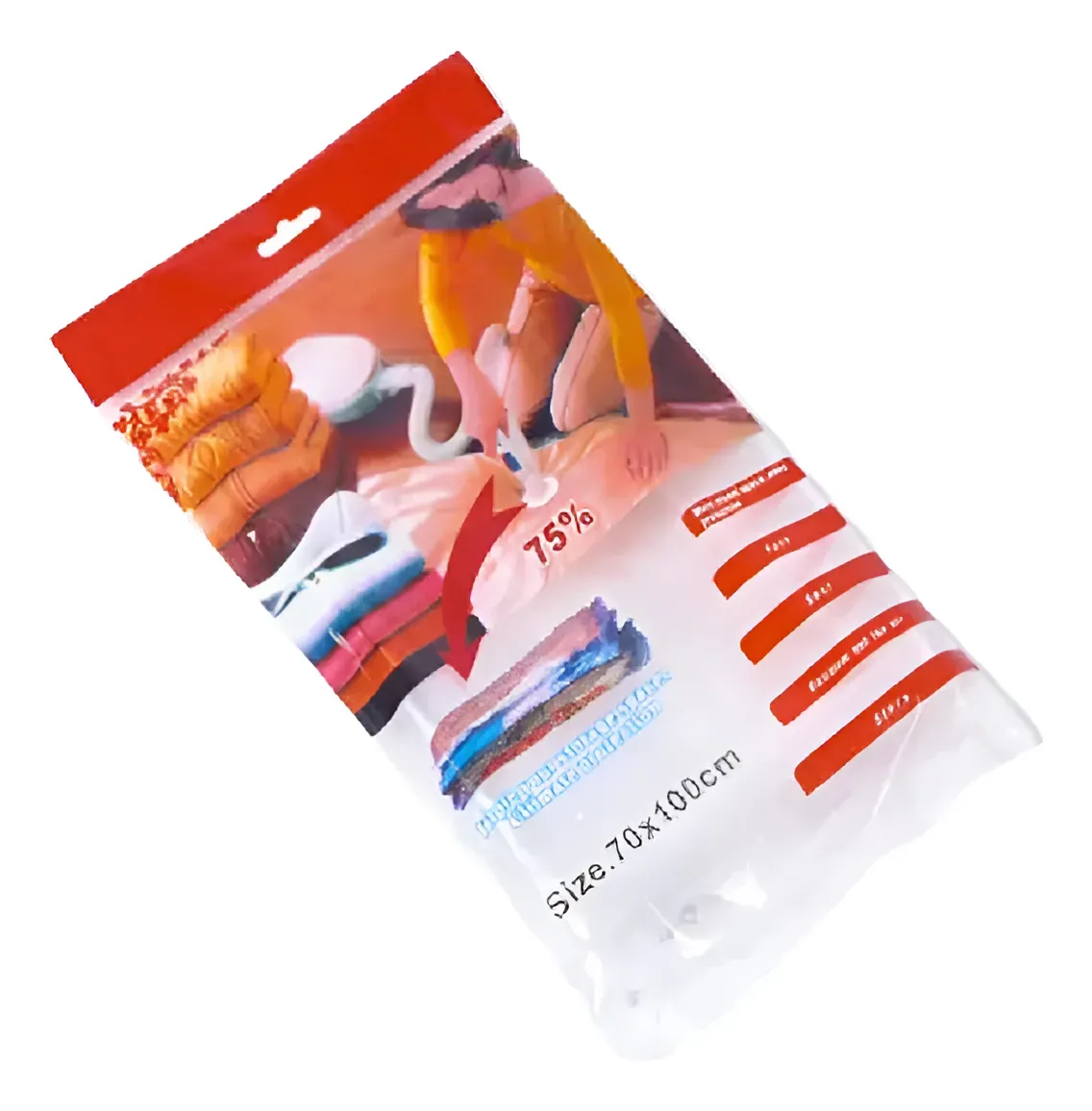 Bolsa De Vacío 70x100cm para Guardar Ropa Para Hogar