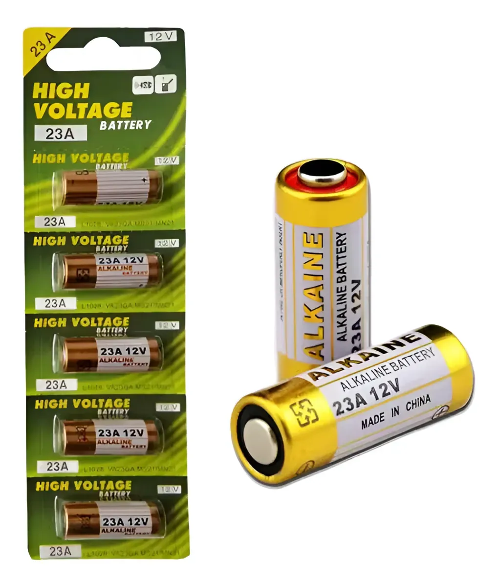 Pila Alcalina 23a 12v Pack X5 Para Control Remoto Alarma