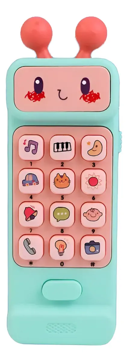 Telefono Infantil De Juguete violeta Con Luces Y Sonido 16x6cm