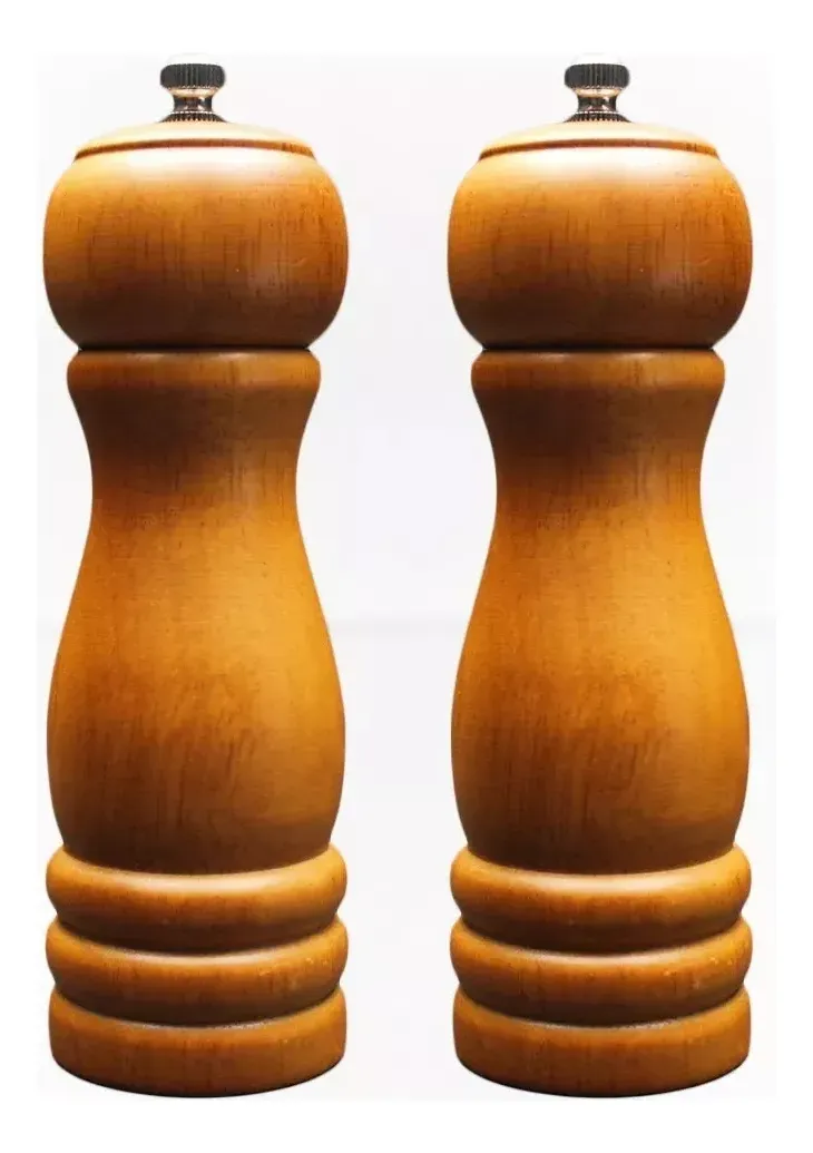 Molinillos De Madera X2 Unidades 16cm De Altura