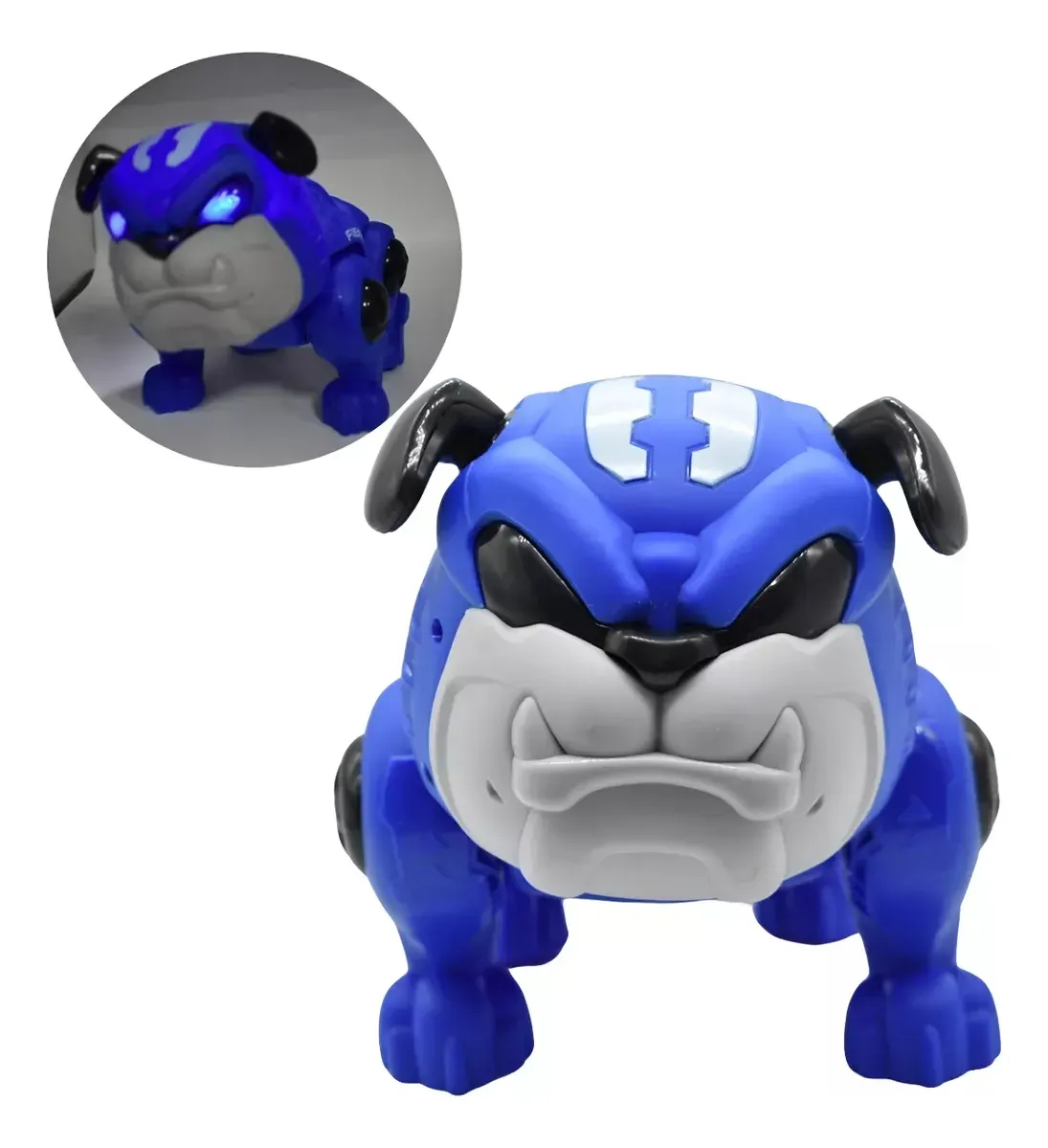 Perro Robot pitbull Bailarín Con Luz Sonido De Plástico