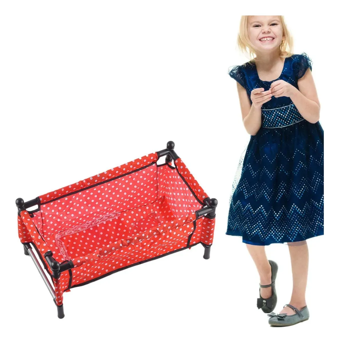 Set De Juguete Para Bebés Silla + Mecedora + Cuna En caja
