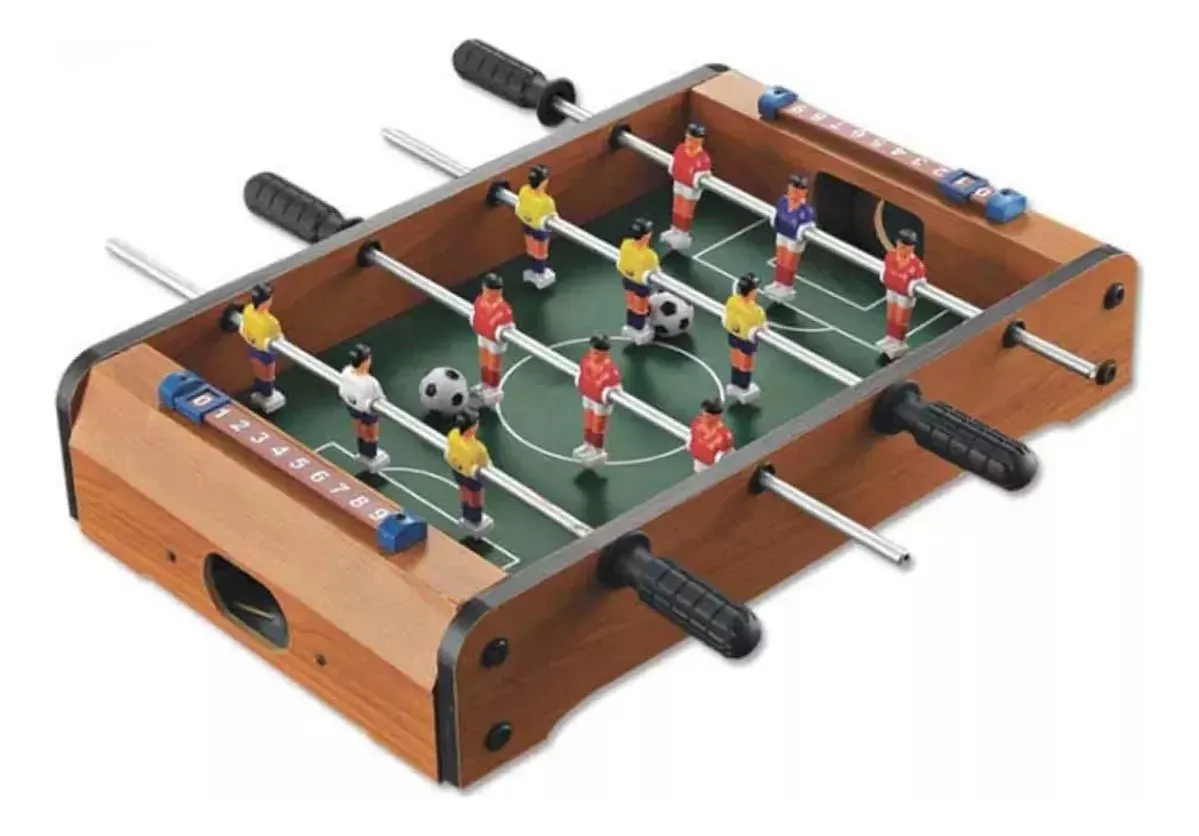 Mini Metegol Futbolito De Madera Juego De Mesa Futbol Niños Tablero
