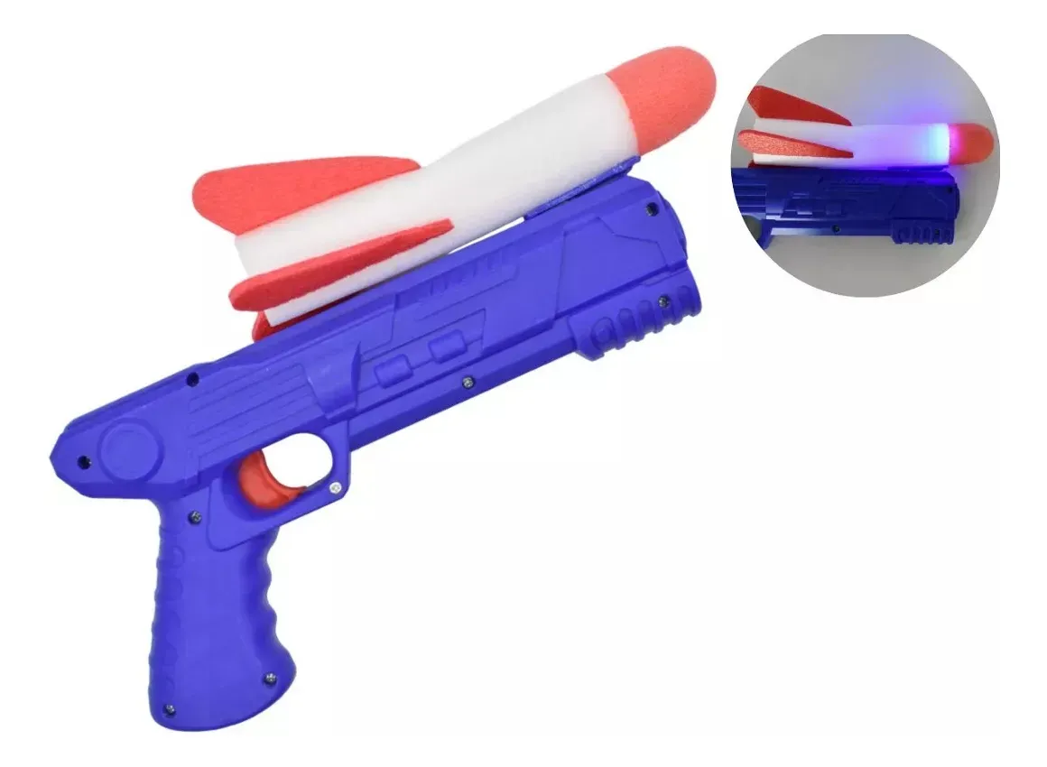 Pistola Con Lanzador De Cohete Para Niños