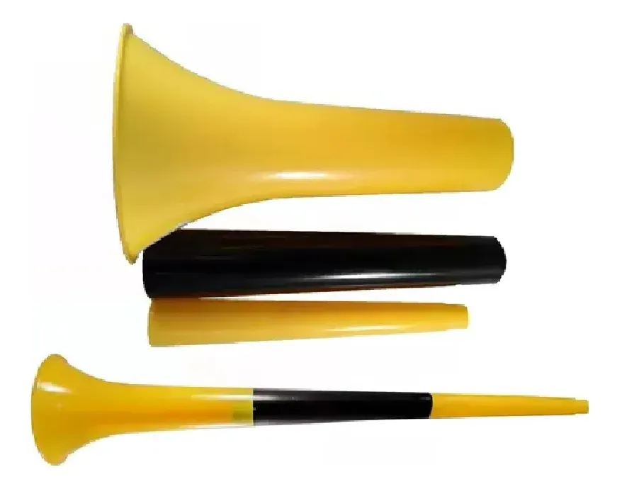 Corneta De Plástico Amarilla Y Negro 60cm De Longitud