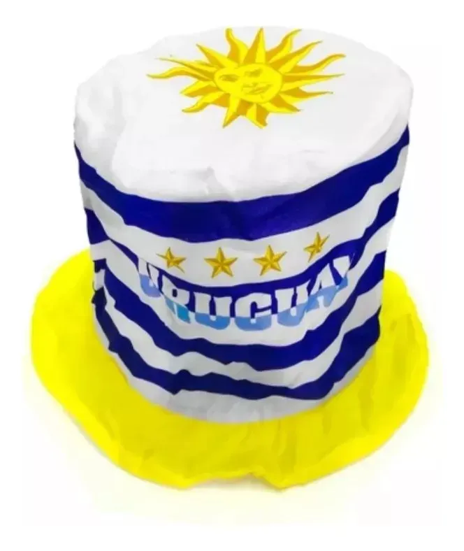 Sombrero Cotillón De Uruguay Medidas 30 X 25 Cm  Color Blanco