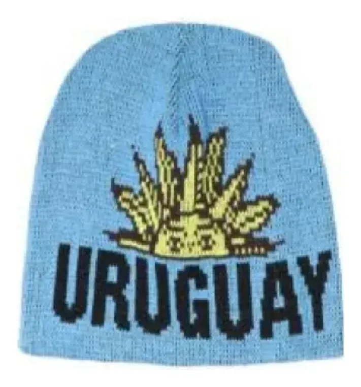 Gorro De Abrigo Diseño Uruguay Color Celeste