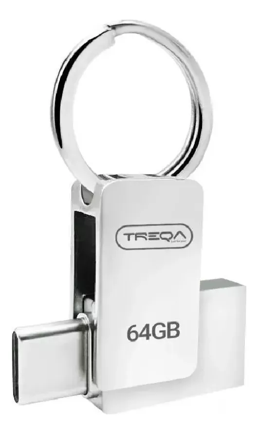 Pendrive Usb Y Tipo C Para Celular Y Pc Treqa 3.0 Capacidad 64 Gb