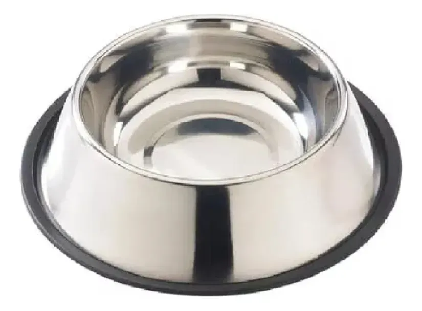 Plato simple de Acero Inoxidable Mascotas Antideslizante 30cm