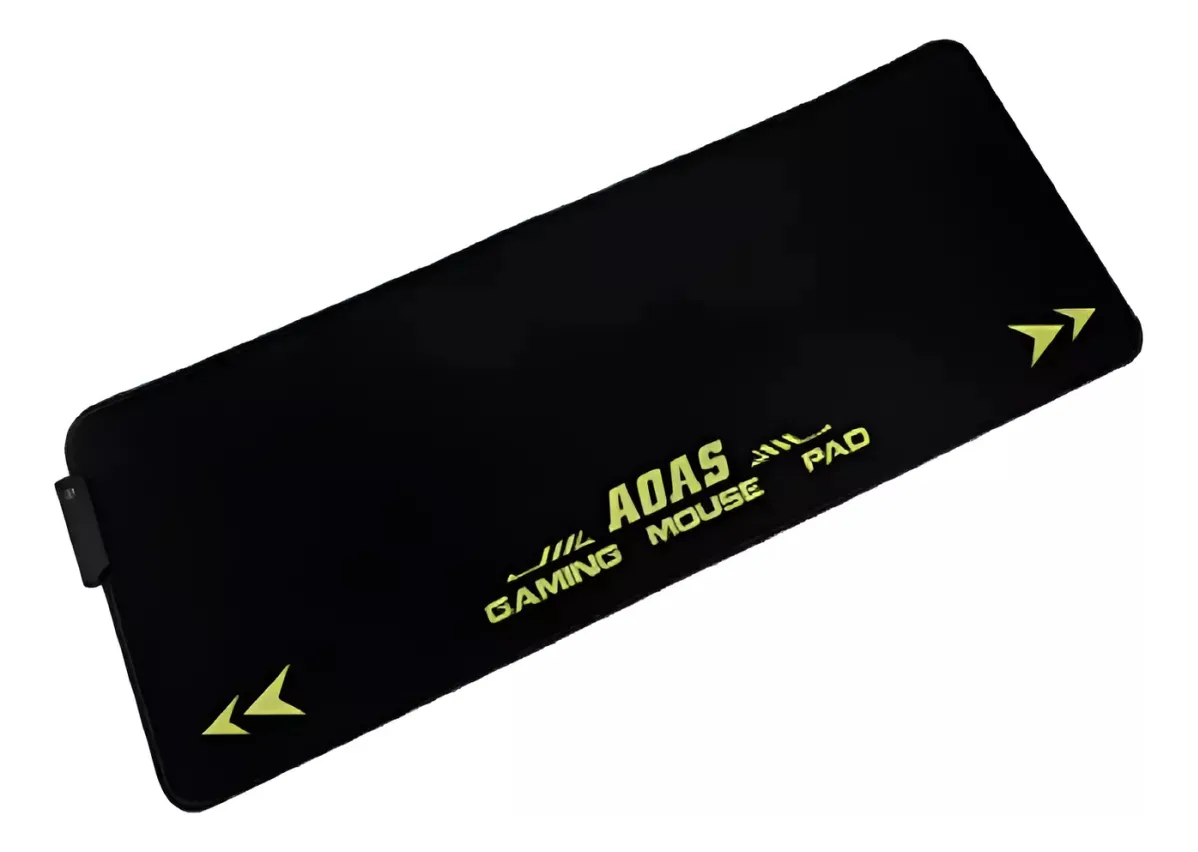Mousepad Con Luz Led Rgb Usb S4000 Gamer Pc