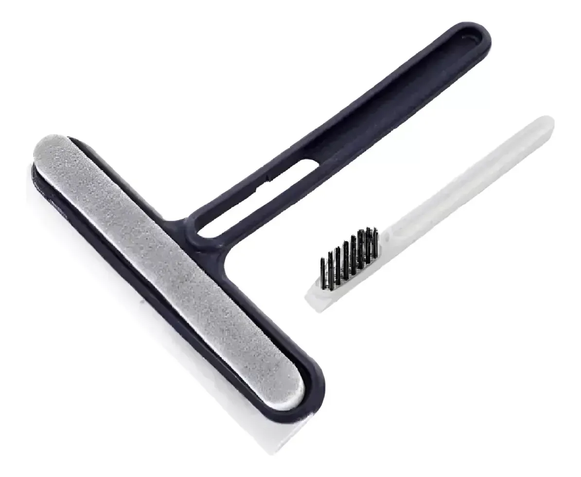 Mini Lampazo Multifuncional 2 En 1 Con Cepillo Para Vidrios Limpiavidrios