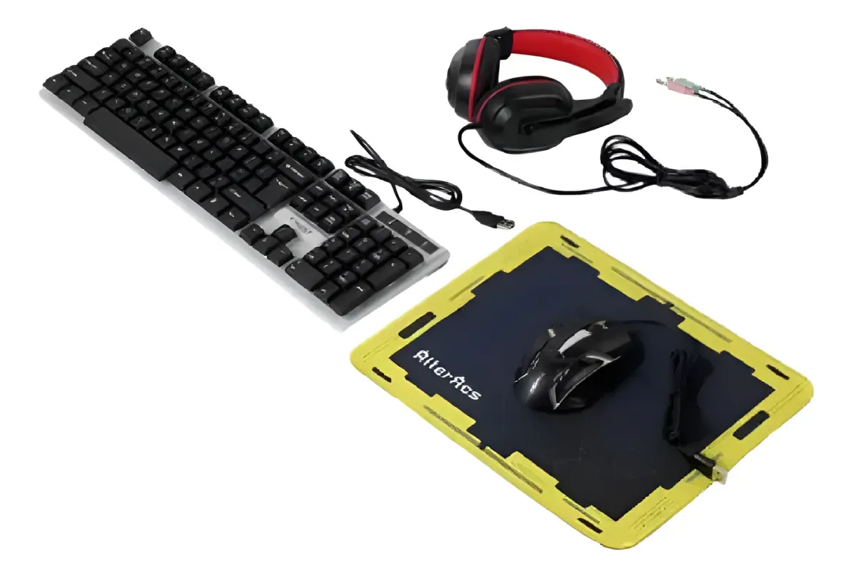 Set Gamer De Teclado - Mouse Y Auricular Tf-240