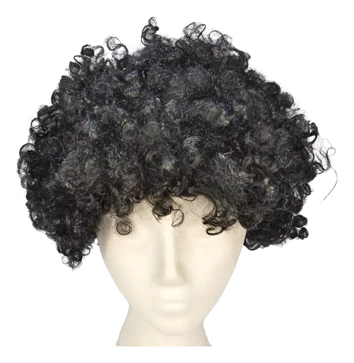 Peluca Con Rulos Afro Diámetro 25cm Hasta 29cm