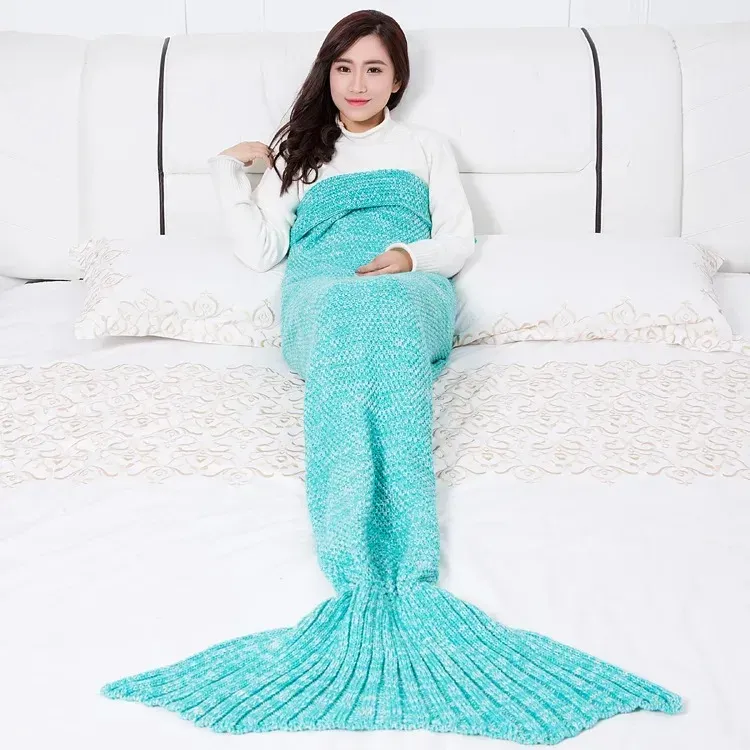 Manta Colcha Sirena Adulto 180x80 Cm Invierno Sirena Frazada